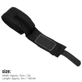 Set of 2 Hand Wraps Cotton Extension Boxing Hand Wraps Hand Wraps Bandages Training Boxing 5M Black