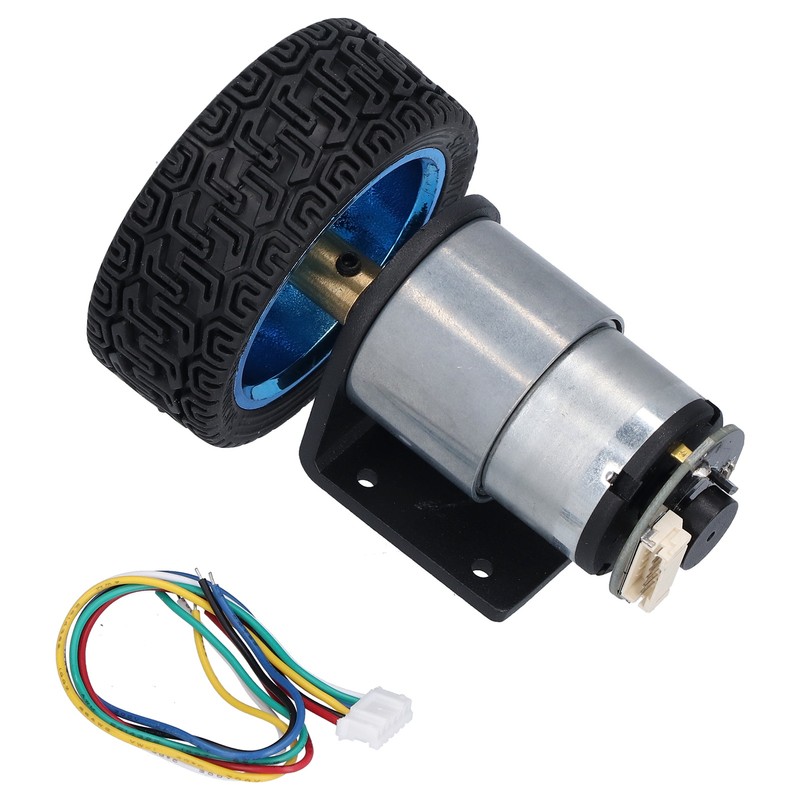 Encoder Motor Set Kit 6mm Shaft with Mounting Bracket for