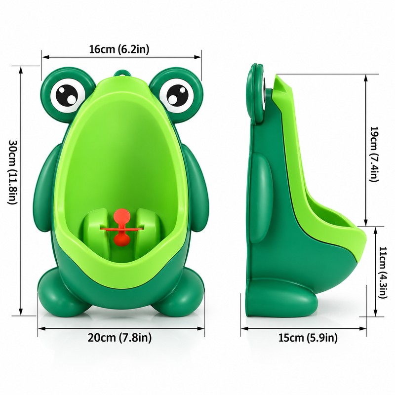 Frog Potty Training Urinal for Boys – Wall-Mounted Toddler Pee