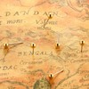 500 Pack Map Push Pins Map Tacks Small Size (Golden,