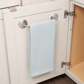 iDesign Forma Brushed Stainless Steel AFFIXX Self-Adhesive Towel Bar - 11" x 2.25" x 2"