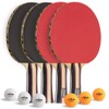 STIGA Performance 4 Player Ping Pong Paddle Set of 4
