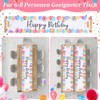 Happy Birthday Table Runner, 72×13In Colorful Birthday TableRunner