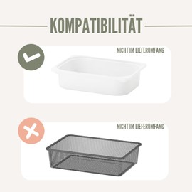 Adapter for Trofast Box and Tripp Trapp Highchair (Grey)