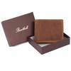Benthill Men's Genuine Leather Wallet with RFID Protection, Brown -