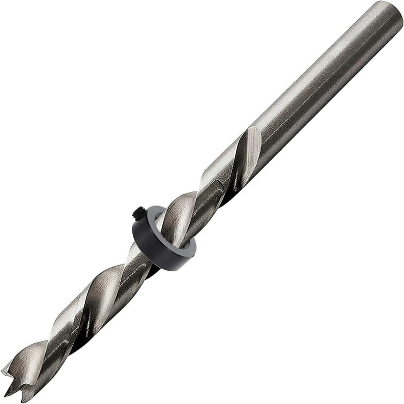 2 Sets Drill Bit Depth Stop Ring Kit Includes: 1/8",