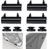 VPZMT Rubber Mounts Support Cushion Hard Saddle Bags for Harley