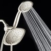 AquaDance Luxury Square High-Pressure Giant 7.3" Rain Shower Head/Handheld Spa