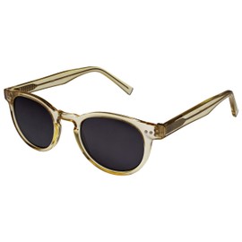 OPULIZE Rox Sunglasses Stylish Transparent Retro Frame Scratch Resistant Tinted Lens UV400 Protection Gold Mens Womens S89-9