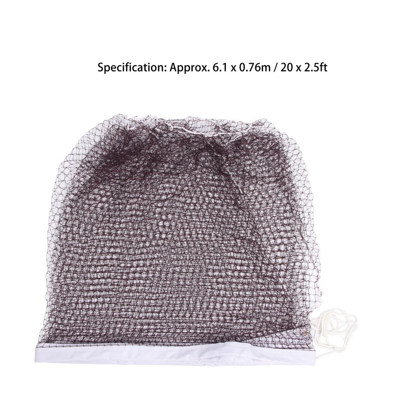 Badminton Net Only Portable Replacement Single Side Stitching Backyard Polyester