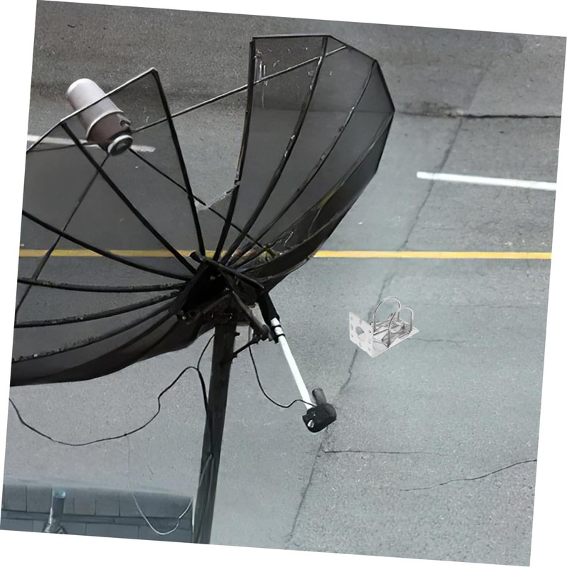 SHOWERORO 2pcs Outdoor Antenna Mounting Kit Weatherproof Aluminum Alloy Bracket