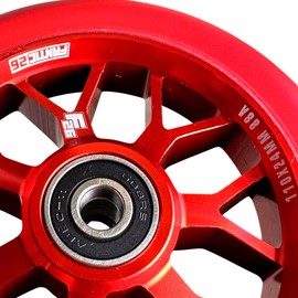 Fantic26 Spy7 Stunt Scooter Wheel, Trick, Kick I, Children, Scooter, Wheel, 110 mm, ABEC 11, Quick, Quiet, Freestyle (Red/PU Red)