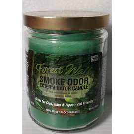 Smoke Odor Exterminator 13 oz Jar Candles Cinnamon Apple, Assortment (3) includes Cinnamon Apple, Pumpkin & Spice and Forest Walk.
