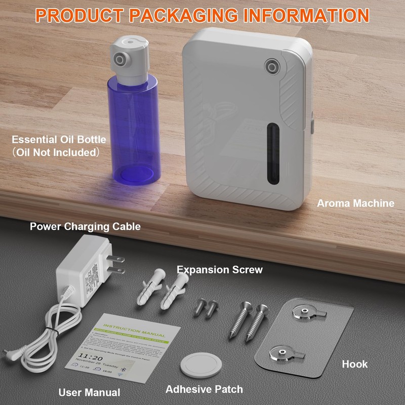 Smart Essential Oil Diffuser for Large Spaces, 250mL Capacity Covering