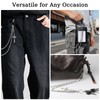 loghohu Wallet Chain Pants Chain for Women Men Double Cross