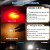 GTinthbox 2x CANbus Red LED Bulbs Fit Volkswagen Jetta MK6