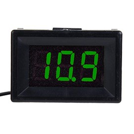 Voltímetro Digital LED, Medidor de Voltaje de Pantalla de 2,4-30 V CC de Dos Hilos, con Precisión de Medición del 0,3 y Velocidad de Medición de 200  