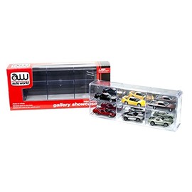 6 Car Interlocking Collectible Display Show Case for 1/64 Scale Model Cars by Auto World