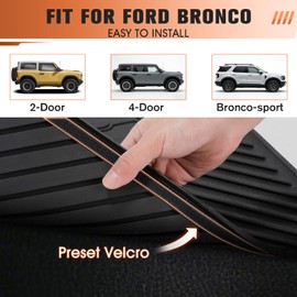 GEARCESS Rear Seat Back Cover Fit for Ford Bronco 4 Door 2021-2025