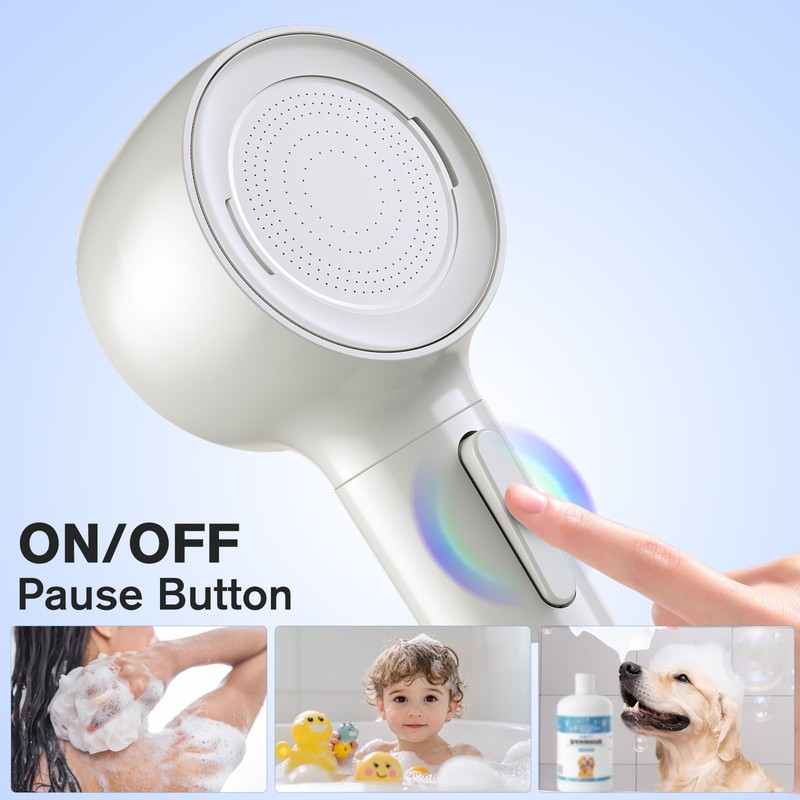 Shower Head with Handheld, High Pressure Shower Heads with 3