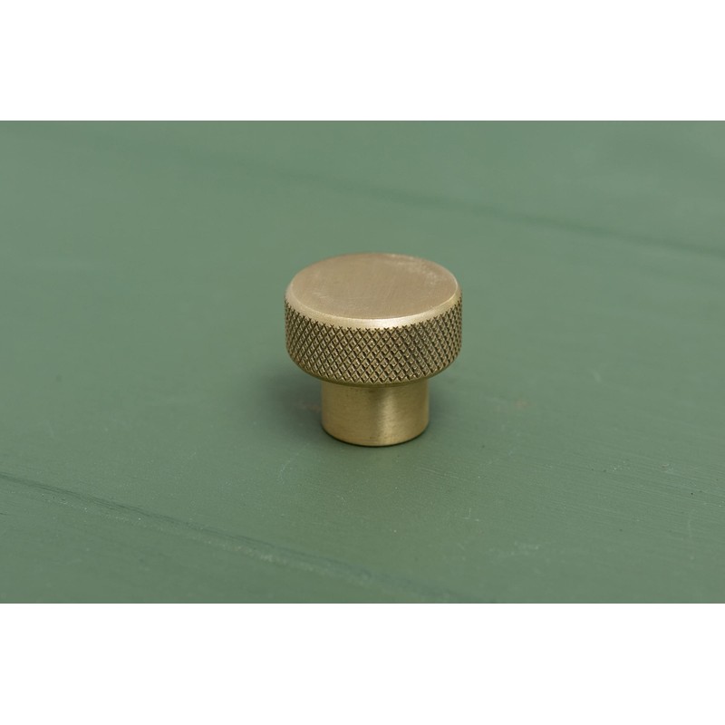 Solid Brass Knurled Pull Handles & Knobs | Kitchen Handles