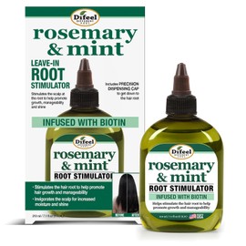 Difeel Estimulador de raíz de romero y menta con biotina 7.1 oz. - Tratamiento del cuero cabelludo para el crecimiento del cabello, aceite de menta de romero para el crecimiento del cabello