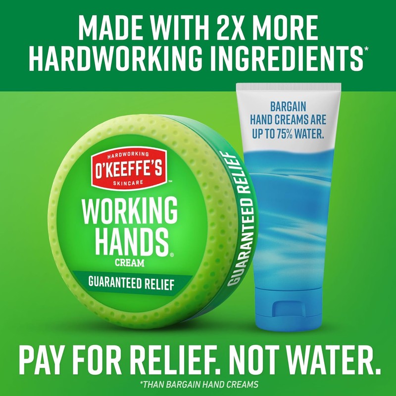 O'Keeffe's Working Hands - Crema para manos, frasco de 100