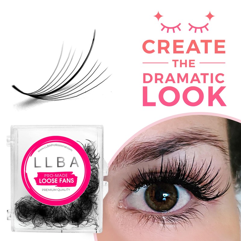 LLBA Promade Wispy 500 Fans 9D Volume Lashes 0.05 CC