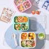 Bento Box, 8 Pack 3 Snack Containers Reusable Lunch Box,
