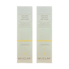 Max Clinic Golden Cactus Oil Foam 110ml x 2 (HI) / 맥스클리닉 골든 선인장 오일 폼 110ml 2개 (HI)