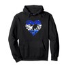 Heart, butterfly, Israel flag, Judaism, support, solidarity Pullover Hoodie