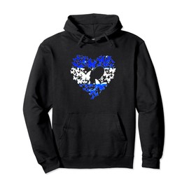 Heart, butterfly, Israel flag, Judaism, support, solidarity Pullover Hoodie