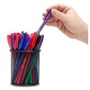 Eziglide Ballpoint Purple Pen, Pack of 100 Ballpoint Pens, Smooth