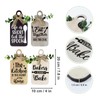 decalmile 4 pieces Kitchen Wooden Hanging Signs Rustic Wood Bar