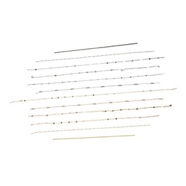 Vaguelly Nail Art Chain Jewelry DIY Metal Chains for Creative Manicure 10-Piece Set Easy to Use for Nail Decor and Designs