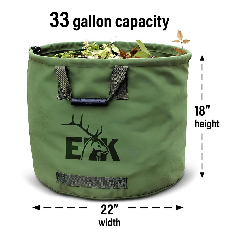 ELK 33-Gallon Non Self-Standing Multipurpose Garden Leaf Waste Bag -