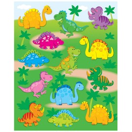 Carson Dellosa 78-Piece Dinosaur Stickers for Kids, Colorful Dinosaur Themed Fun Stickers for Classroom, Incentive Stickers for Kids, Colorful Reward Stickers for Kids