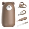 PAPABEAR Baby Nail Clippers Set with Cute Case, Infant Fingernail