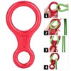 Escalada Rappel Safety 35KN Montaismo Escalada Figura 8 Cuerda Descensor