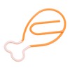 100Pcs Metal Paperclips Cute Chicken Leg Shape Electroplating Rustproof Portable