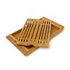 Chopping Board Kitchen Worktop Saver with Crumbs Collector Bamboo