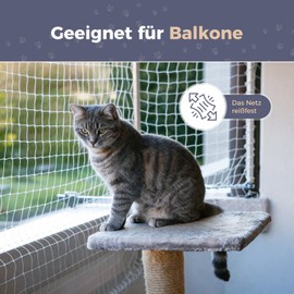 OAK Cat Protection Net Balcony Net Window High-Strength Nylon No Drilling 10 x 3 m Transparent