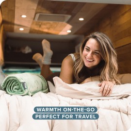 Bare Home Fleece Blanket - Throw/Travel - Ultra-Soft Lightweight for Bed, Sofa, and Couch - Luxury Microplush - Cozy Warm Blanket (Throw/Travel, Dusty Purple)