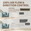 SANYCASA 2x12 Inches Air Floor Vents Register Ease Adjust Air