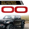 REPAIROCK 2 Pcs Door Lock Switch Button Trim Cover for