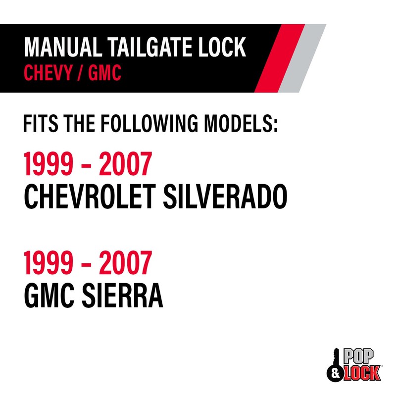 POP & Lock – Manual Tailgate Lock for Chevy Silverado