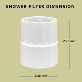 ZECARFA Shower Head Filter Cartridge Replacement for Hard Water Compatible with JOLIE® Filtered Shower Head Multi-Stage Shower Filter Improve Water Quality 2Pack