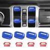 DIAMOOKY 4PCS Upgraded Window Switch Button Cover Compatible with Jeep