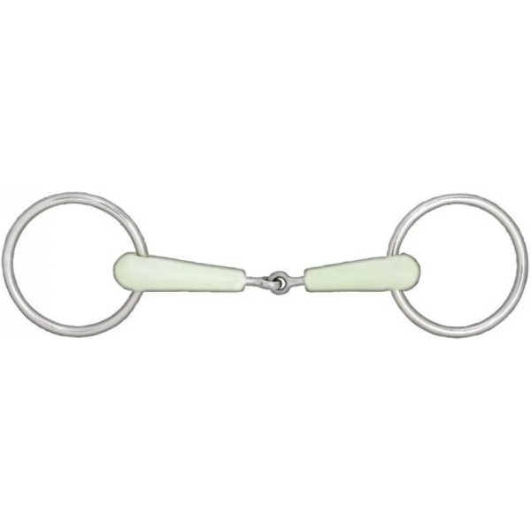 HORZE Apple Flavor Loose Ring Snaffle Bit - 5,Bits