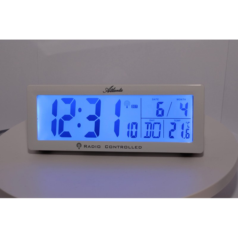 Atlanta Radio Alarm Clock Digital LCD Display Volume Control Temperature